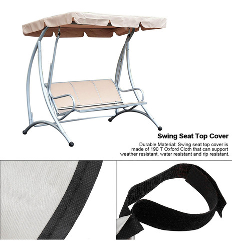 Juego De Cubierta De Toldo De Asiento De Columpio