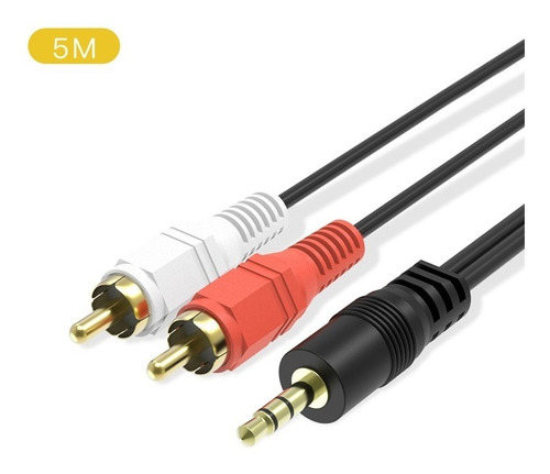 Cable De 3.5 Mm Stereo Macho A 2 Rca Macho De 15 Metros