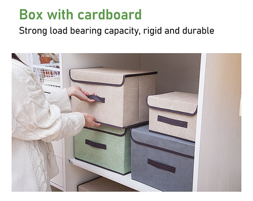 6 Caja De Almacenamiento De Ropa Con Tapa Plegable