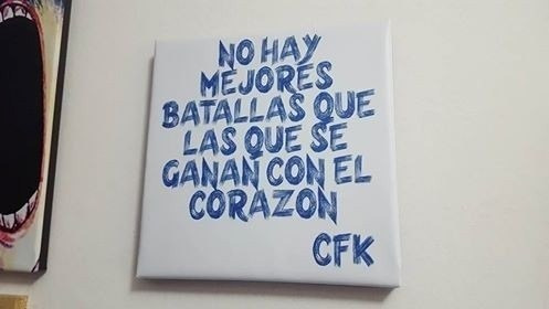 Vinilo Decorativo 45x45cm Cristina Kirchner Frase Cfk M1