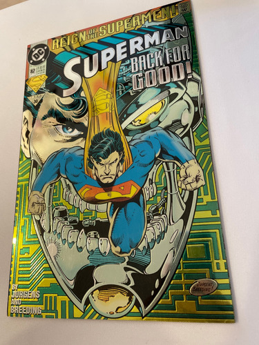 Superman #82 Reign Of The Supermen #30 Dc Comics 1993 Foil C (Usado)