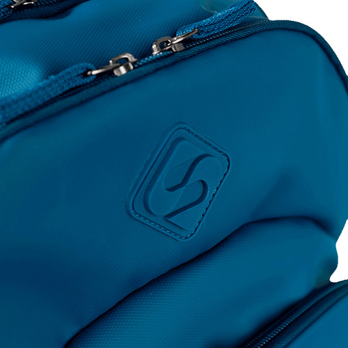 Mochila Carrinho Externo Hydroblock Azul Noturno Sestini Desenho Do Tecido Liso