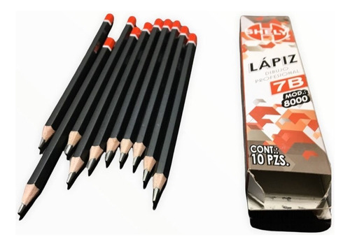 Lápiz De Escritura Para Dibujo Profesional Cont. 10 Pz Shely