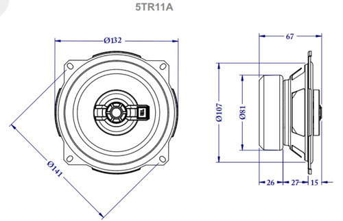 Parlantes Jbl Selenium 5 Flex 100w 5tr11a 3 Vias Par