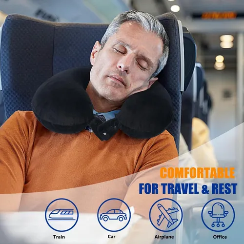 Almohada De Cuello Saireider Src-tp Espuma Memoria Ajustable