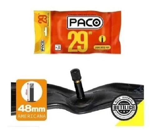 Câmara De Ar Mtb Aro 29 48mm Bico Grosso