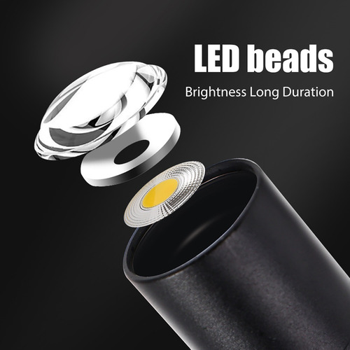 Linterna Led Recargable De Bolsillo Para Exteriores