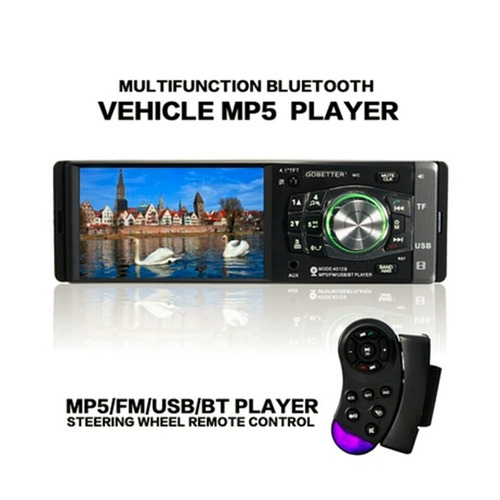 Auto Radio Hd 4 Pulgadas Bluetooth Usb Sd + Control Volante