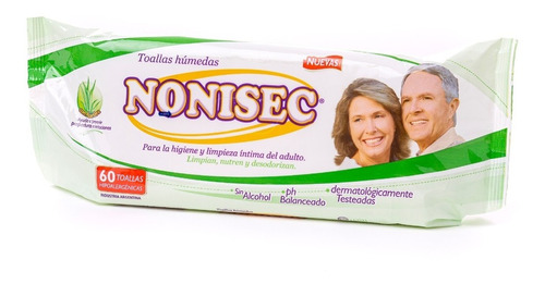 Toallitas Húmedas Nonisec 10 Packs X 60