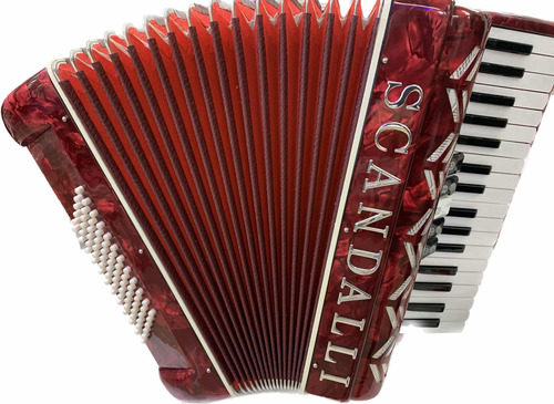 Acordeon/sanfona Scandalli 72 Baixos Nova! Frete Grátis