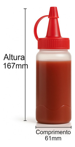 Kit 15 Bisnagas Para Condimentos Ketchup Maionese E Mostarda