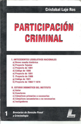 Participacion Criminal - Laje Ros Dyf