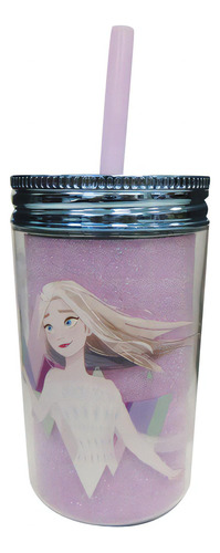 Frasco Infantil Con Sorbito Y Brillantina 370 Ml Frozen Ub