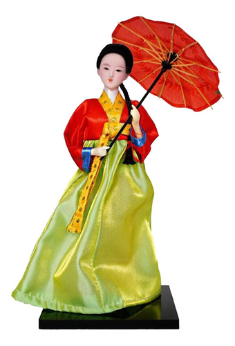 Figura De Kimono De Geisha, Muñeca Hanbok Estilo 15