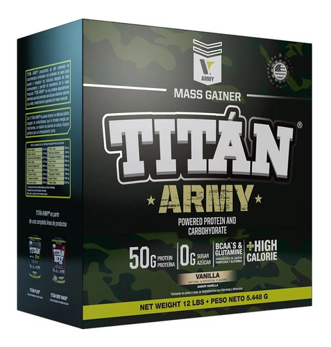 Proteina Titan Army 12lbs 12 Libras Vitanas Parecido Tnt Mass Serious
