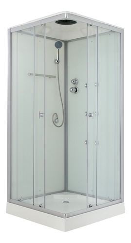 Cabina De Ducha Cuadrada Con Techo Joytek 90x90x215