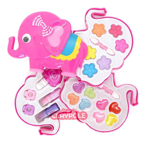 Set De Maquillaje Infantil Pinturitas Belleza Caja Elefante