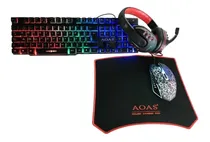 Comprar Set Gamer Con Mouse Pad \u002F Audífonos \u002F Teclado Y Mouse Gamer 