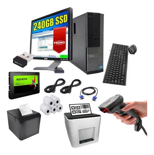 Kit Punto De Venta Pc Lector Impresora Codigos Barras