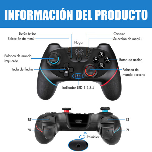 Js Mando Inalámbrico Yawpgn Dualsense Pro Controller