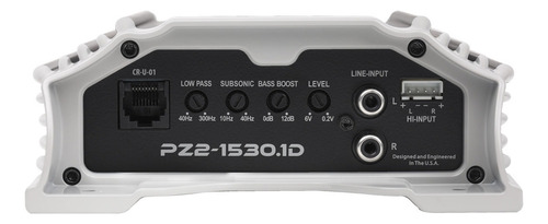 Amplificador Crunch Pz2-1530.1d 1 Canal Mono Block 1500w Color Gris Oscuro