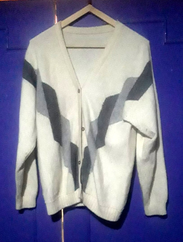 Saco Cardigan De Lana Peruana Unico Original