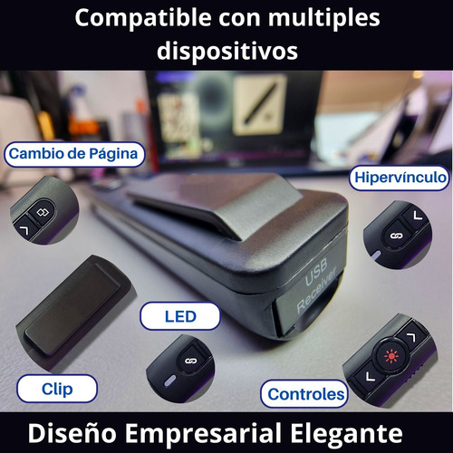 Presentador Láser Inalámbrico Usb - 100m Para Presentaciones