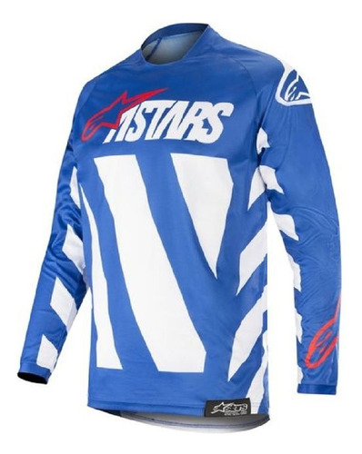 Jersey Original Motocross Alpinestars Racer Braap Azul