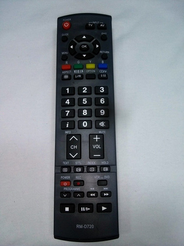 Imagen 3 de 3 de Control Remoto Tv Panasonic Lcd Led Con Pilas