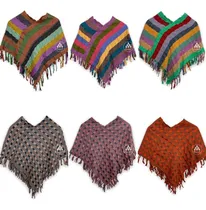 Comprar Lote De 6 Mañanitas Capa Unisex Artesanal Mexicanas Mod. Eve