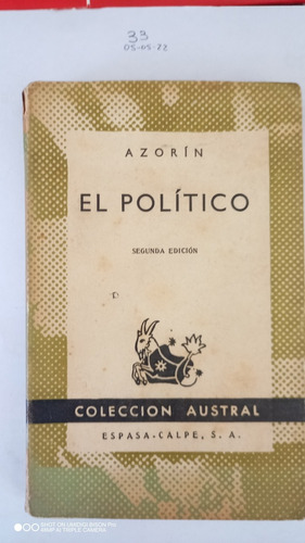 Libro El Político. Azorín