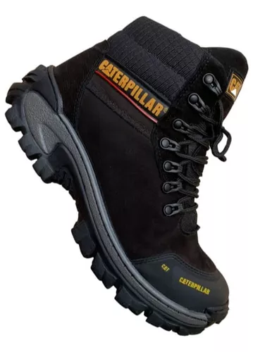 Bota Caterpillar Adventure Couro Legítimo Com Palmilha Gel de BRINDE