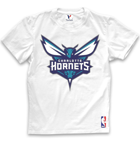 Playera Charlotte Hornets, Cuello Redondo 100% Algodón