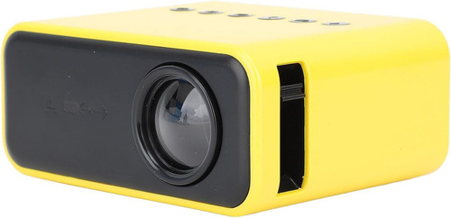 Projetor Portátil Mini Espelhamento Celular Bivolt Tv Cor Amarelo