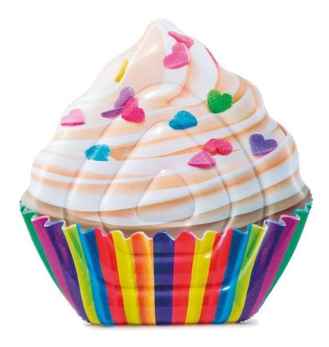 Flotador Inflable Colchoneta Cupcake Intex 