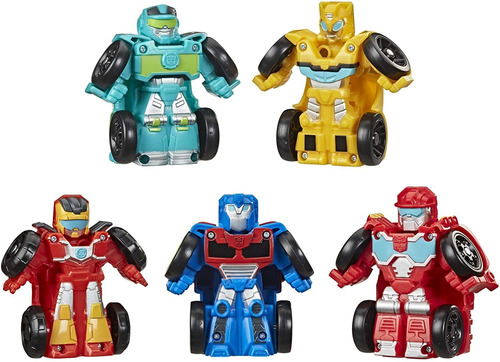 Pack 5 Muñecos Transformers Rescue Bots Juguete Playskool