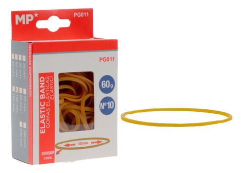 12pack Gomas Elásticas Resistentes: Pack De 100, 3mm X 60g
