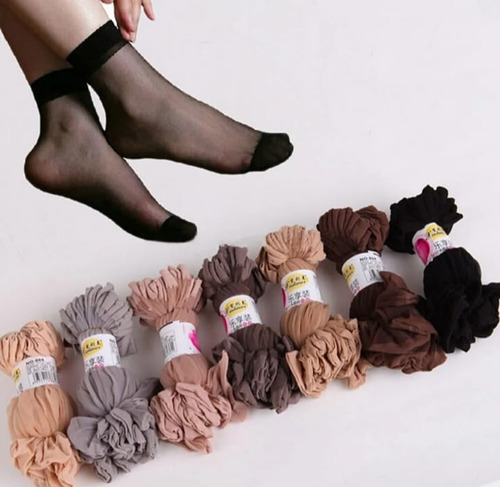 30 Pares Tobimedias Transparentes Calcetines Mujer Unitalla