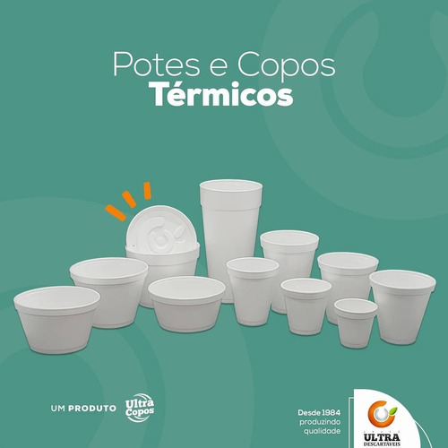 Imagem 6 de 6 de Embalagens Isopor 500ml Para Caldos Quentes E Sopa C/1000un
