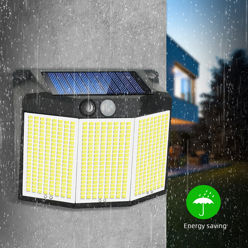 Lámpara Solar Con Sensor De Movimiento Exterior, Luz Solar G