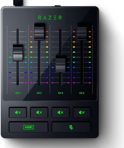 Razer Mezcladora De Audio Analoga Todo En Uno Para Streaming