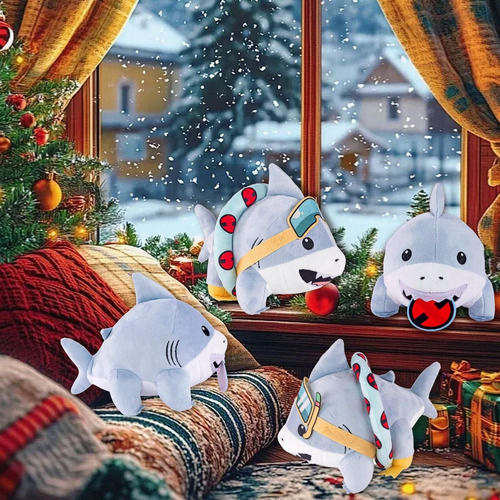 2pcs-jeff The Land Shark Lindo Tiburón De Peluche Suave