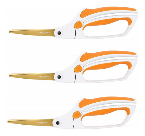 Tijera : Fiskars 12-71787097j Titanium Easy Action Scisso...