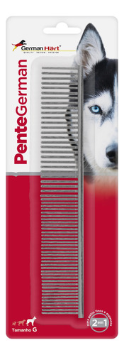 Pente Fino Sem Cabo P/ Cães E Gatos Germanhart Cor Inox