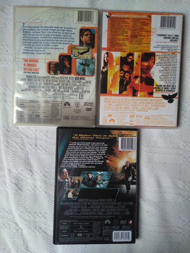 Coleção 3 Dvd`s Missão Impossível - Originais (Usado)