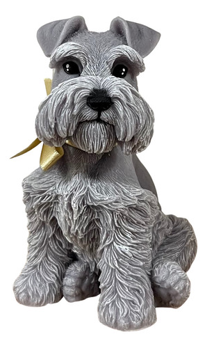 Vela Decorativa Y Aromática Con Forma De Perro Schnauzer