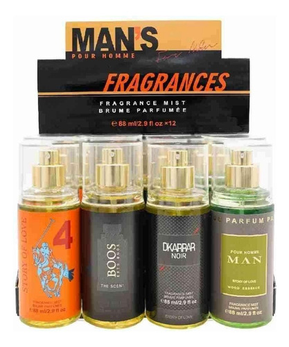 1 Set 4 Piezas 88ml*4 Perfumes Para Hombre