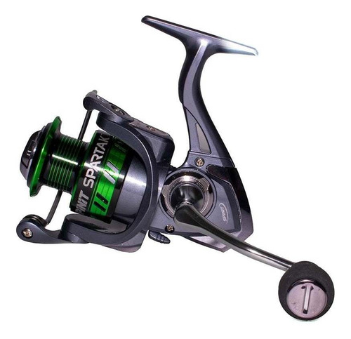 Reel Frontal Spinit Spartak 5004 Spinning Variada Y Mar Color Verde Lado De La Manija Derecho/izquierdo