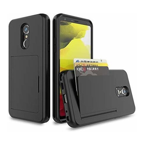 Fdtcyds LG Stylo 5 Funda Con Card Holder,shockproof Armor Si