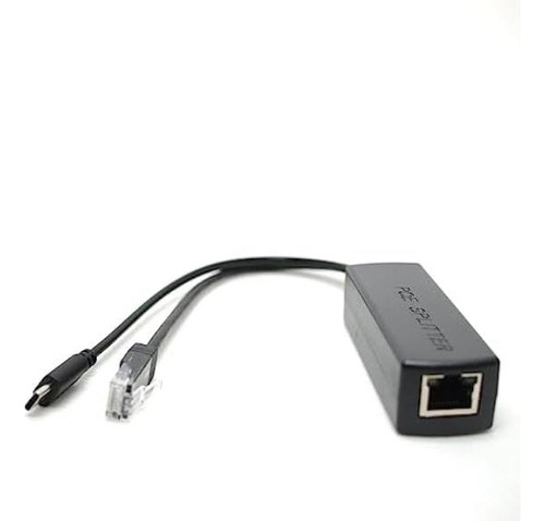 Dslrkit Gigabit Usb Tipo C Divisor Poe Activo 48v A 5v Ieee8